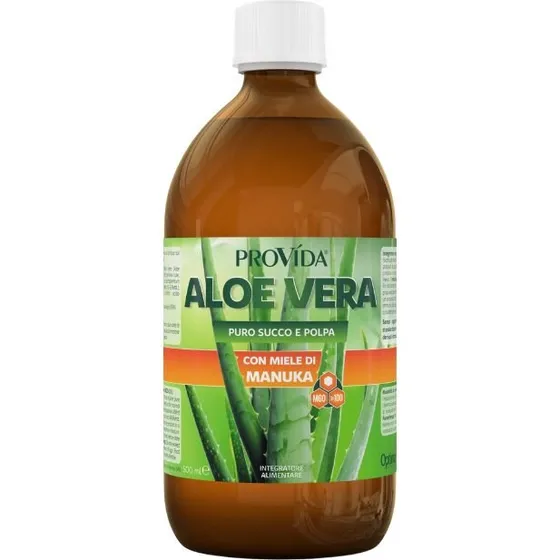 Optima Naturals Provida Aloe Vera Juice med Manukahonning, 500 ml