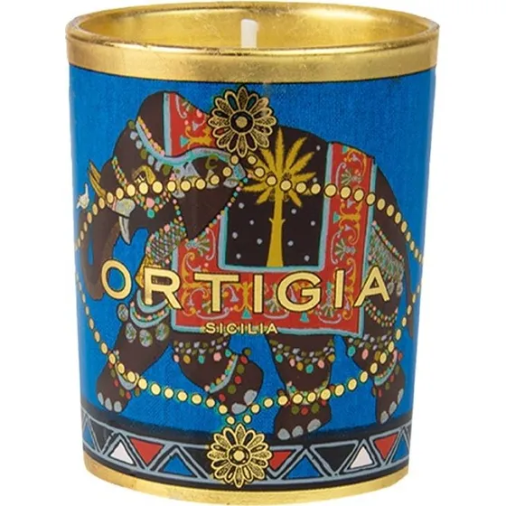 Ortigia Sandeltræ dekoreret stearinlys, 150 g