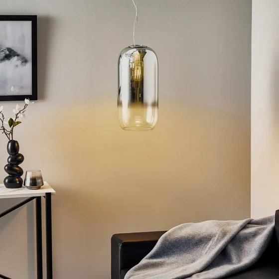 Artemide Gople Pendel Silver - Mundblæst Glas