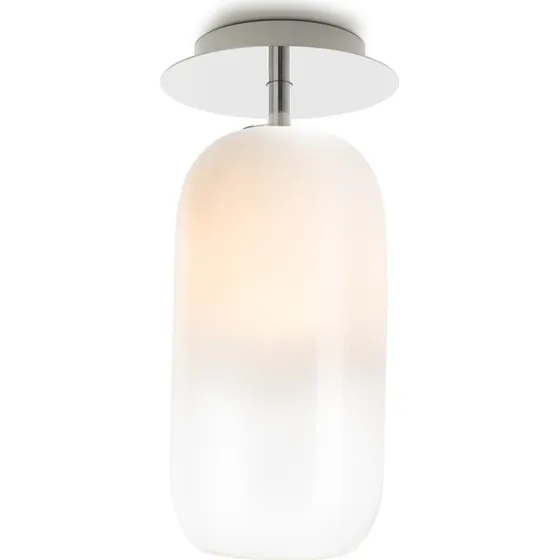 Artemide Gople Mini Loftlampe - Hvid - Mundblæst Glas