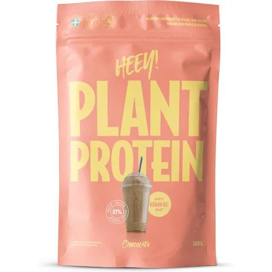 Heey! Vegan Protein 500 g – Chokolade, med B12