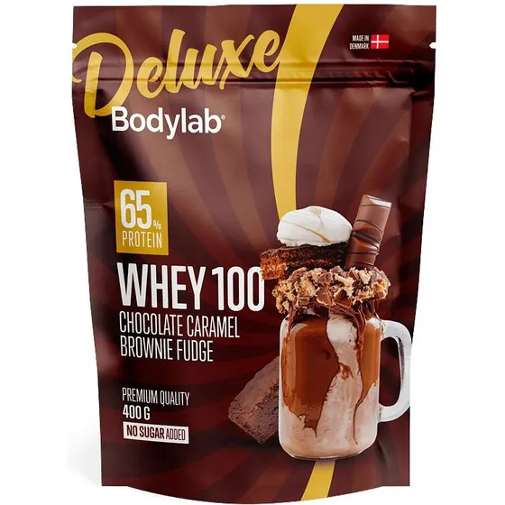 Bodylab Whey 100 Deluxe 1 kg – Chocolate Caramel Brownie Fudge