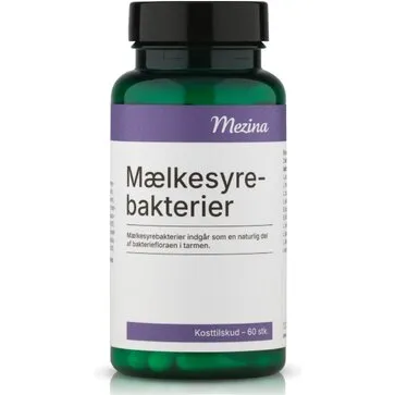 Mezina Mælkesyrebakterier Probiotika 60 kaps