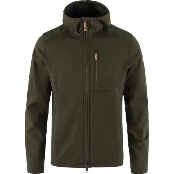 Fjällräven Keb Fleece Hoodie Herre - Deep Forest, L