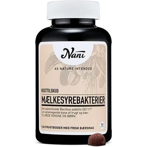 Nani Mælkesyrebakterier 120 stk (B. subtilis DE111®)
