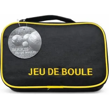 Boules-sæt i taske med 6 stålkugler og målkugle
