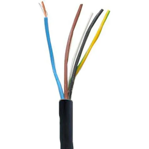 PKAJ Plastkabel Rund Sort 4x1mm² - 50 meter