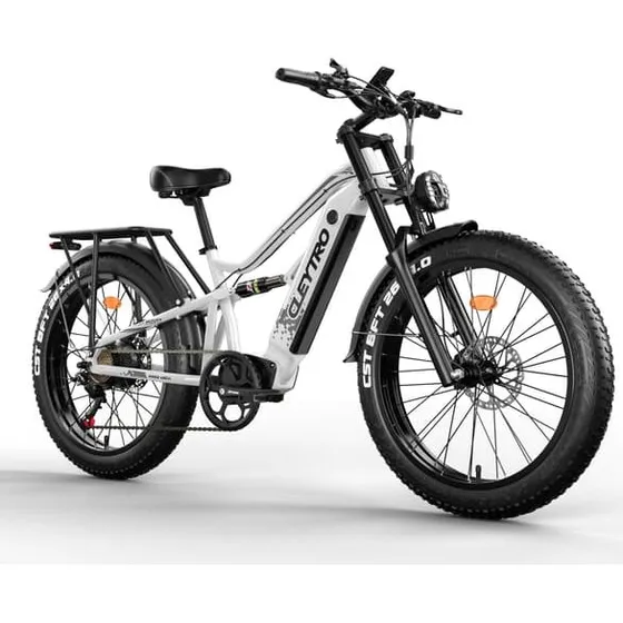 CLEYTRO ES7 Elcykel, 26 tommer, 48V 18Ah, Sort