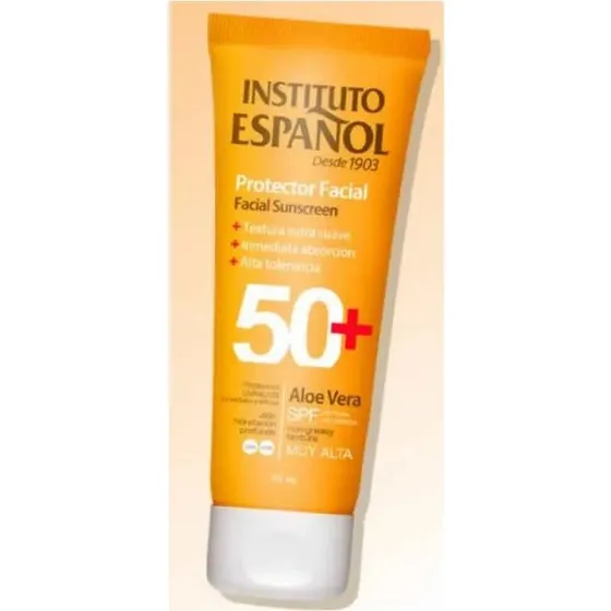 Instituto Español Aloe Vera Ansigtssolcreme SPF50, 75ml