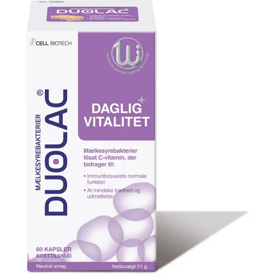 Duolac Daglig+ Vitalitet 60 kapsler