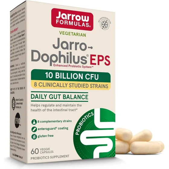 Jarrow Formulas Dophilus EPS 10 mia. CFU – 60 veggie kapsler