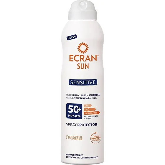 Ecran Sunnique Sensitive Beskyttende Spray SPF50 250ml