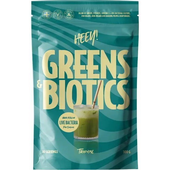 Heey! Greens & Biotics Superfood + Probiotics Tropical 300 g