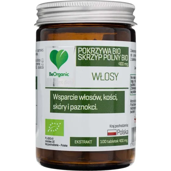 beorganic MEDICALINE Padderok & Brændenælde BIO 400 mg, 100 tabletter