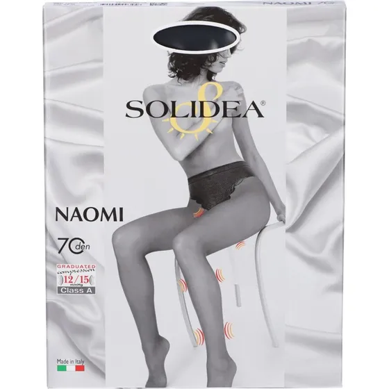 Solidea Naomi Kompressionsstrømper 70 Denier 12-15 mmHg Stone 4XL