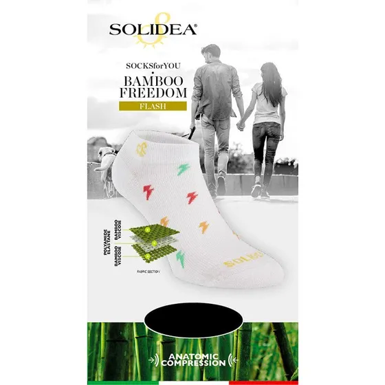 Solidea Bamboo Freedom Flash 3L Bordeaux Kompressionsstrømper