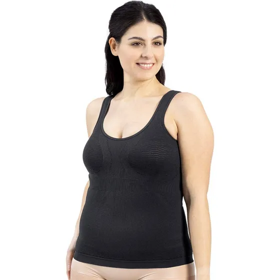 Solidea Silver Wave T Skin Micromassage Tanktop Sort 6XXL