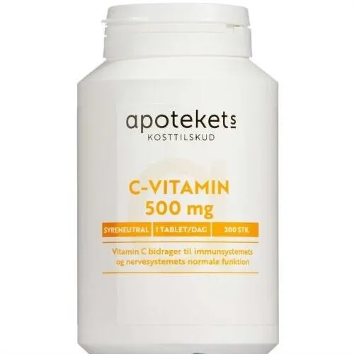 Apotekets C-vitamin 500 mg tabletter, 200 stk