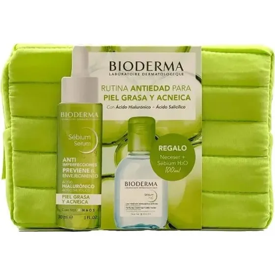 Bioderma Sébium Gaveæske: Serum 30 ml & H2O Micellarvand 100 ml