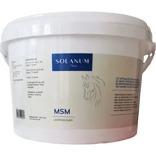 Solanum MSM 1 kg – 100% organisk svovl til heste