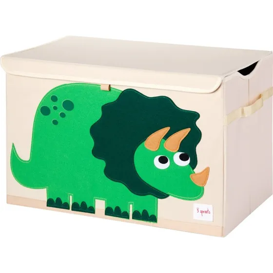 3 Sprouts Opbevaringskasse med Låg - Dinosaur - 38x61x37cm