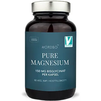 Nordbo Pure Magnesium 90 veg. kaps (magnesiumbisglycinat)