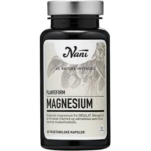 Nani Magnesium – organisk planteform 60 kapsler