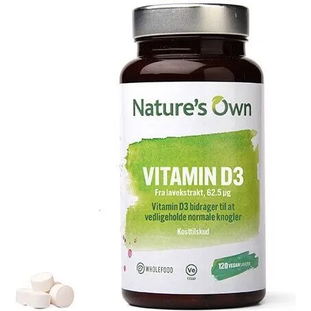 Nature's Own Vitamin D3 62,5 µg 120 tabl