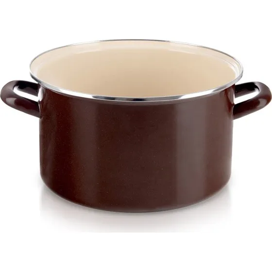 Emaljeret gryde brun 28 cm, 8 l