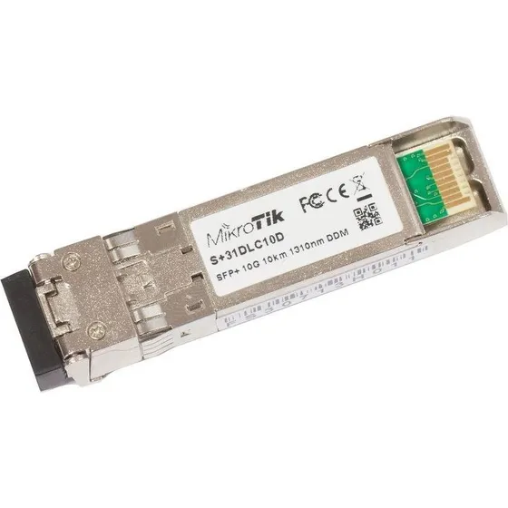 MikroTik S+31DLC10D SFP+ Transceiver - 10G, 1310nm, LC, 10km