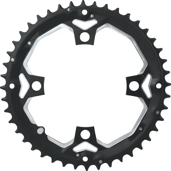 FORCE klinge 44T BCD 104mm 10-gear aluminium sort