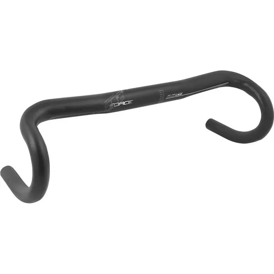 FORCE styr road H9.6 31,8/420 mm aluminium sort