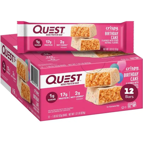 Quest Nutrition Hero Bar Cookies & Cream 12 stk