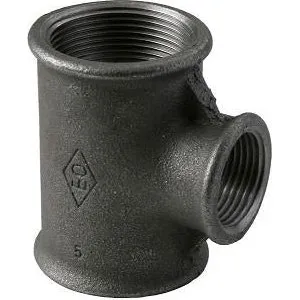 T-Stykke Sort 1/2x3/8x1/2