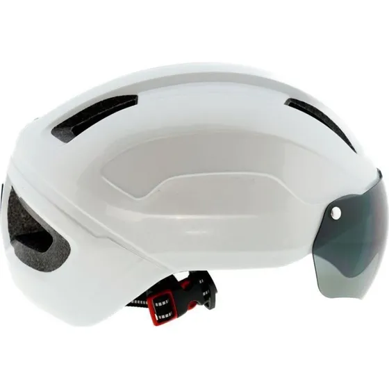 SkateFlash Atomic cykel- og skatehjelm med visir, hvid
