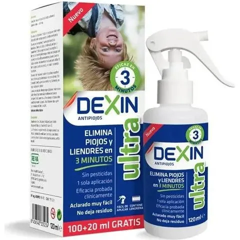 Dexin Anti-lus & Nit Sæt med Tea Tree og Scrunchie - 120 ml