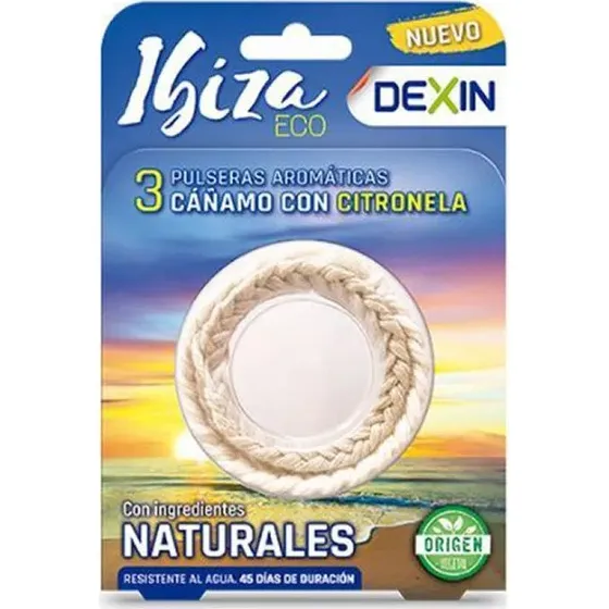 Dexin Ibiza Citronella Myggeafvisende Armbånd (3-pak)