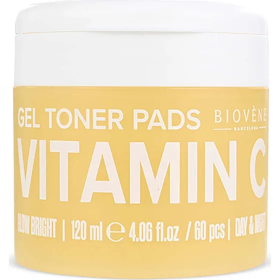 Biovène Vitamin C Glow Bright Gel Toner Pads, 60 stk