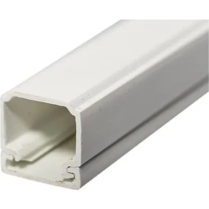 Kabelkanal 16x16 mm hvid (2 meter) m/skruer