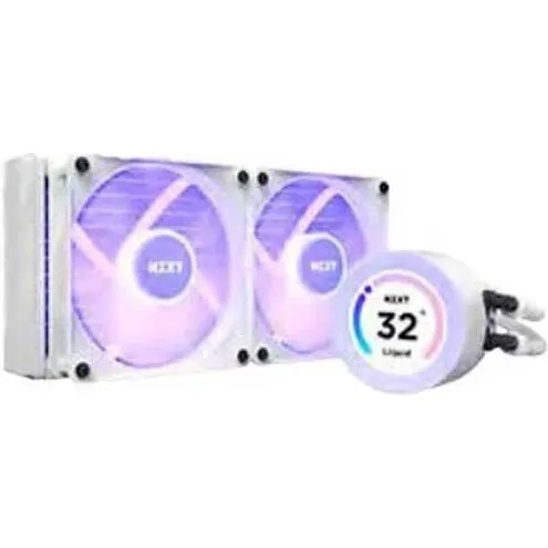 NZXT Kraken Elite 240 RGB LCD væskekøling — hvid