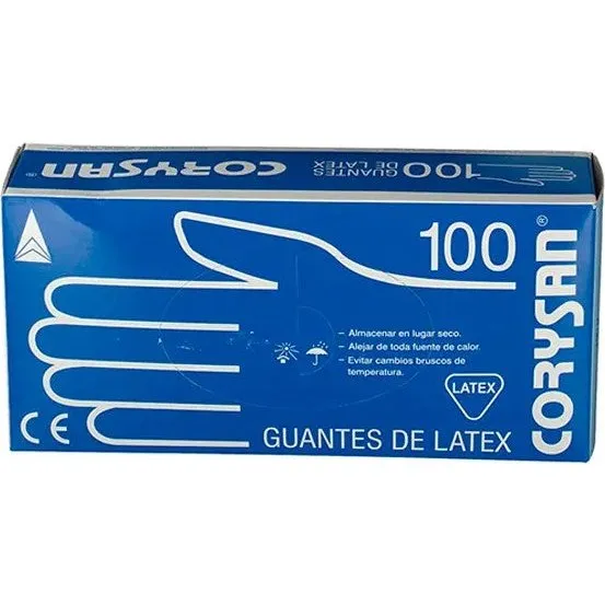 Corysan Latexhandsker Large 100 stk.