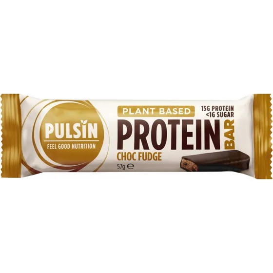 Pulsin Choc Fudge Proteinbar 57 g – 15 g protein
