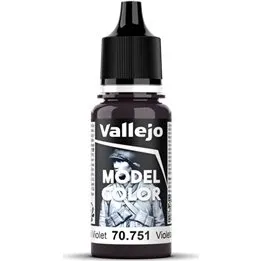 Vallejo Model Color Matt Black Violet (054) - 18ml