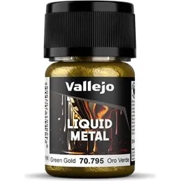 Vallejo Liquid Gold Metallic - Green Gold, 35 ml