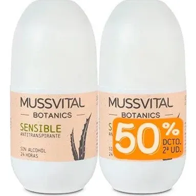 Mussvital Botanics Deo Sensitive 75 ml - 2 stk. sæt