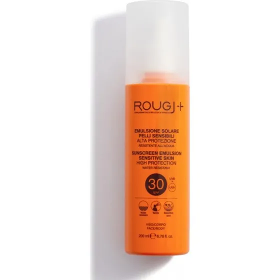 Rougj+ Solemulsion SPF30 til følsom hud, 200ml