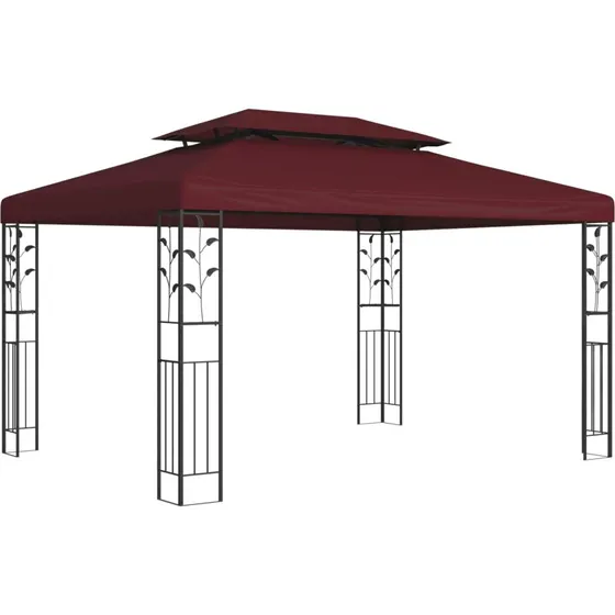 vidaXL Pavillon 3,97 x 2,96 x 2,68 m - Vinrød
