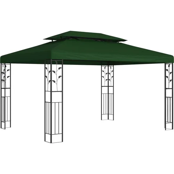 vidaXL Pavillon 3,97 x 2,96 x 2,68 m - Grøn