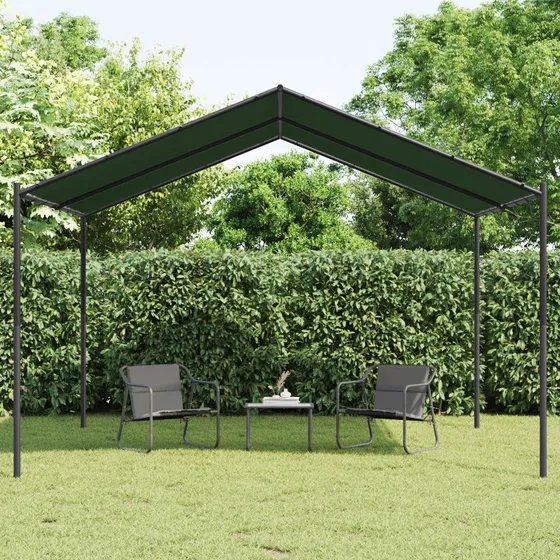 vidaXL Pavillon 4 x 4 x 2,6 m - Gråbrun med lameltag