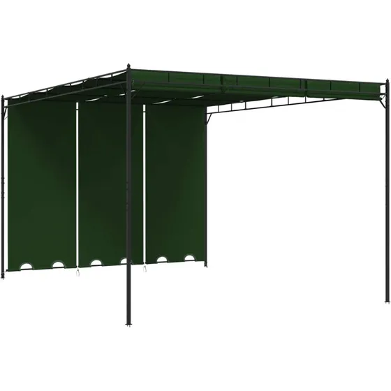 vidaXL Pavillon 4 x 3 x 2,3 m - Grøn med justerbart lameltag